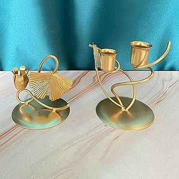 金属製キャンドルスタンド+花器 Amazon.co.jp: MrMrKura ゴールド キャンドルホルダー ガラス製